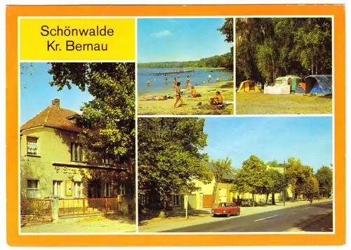 AK, Schönwalde Kr. Bernau, vier Abb., 1987