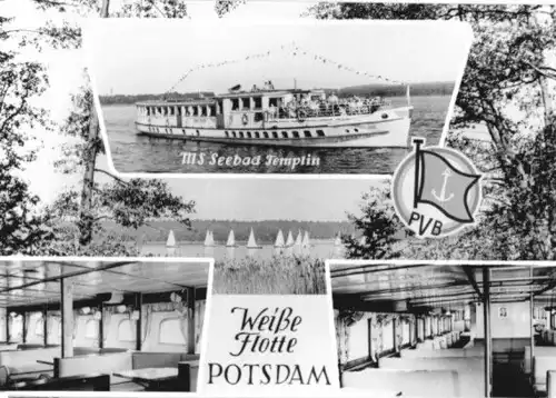 AK, Potsdam, Weiße Flotte, MS Seebad Templin, 1965