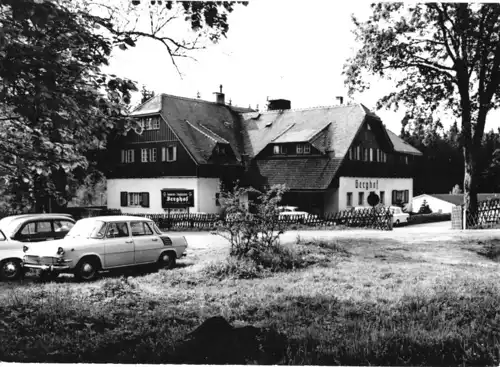 AK, Jöhstadt Erzgeb., Berghof, Pkw Skoda, 1970
