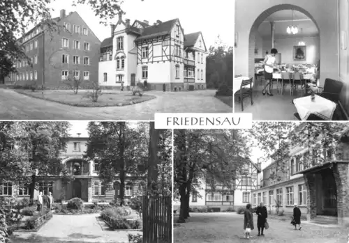 AK, Friedensau Kr. Burg, Erholungs- und Altersheim, vier Abb., 1983