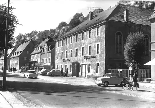 AK, Kurort Berggießhübel Sa., Hotel "Goldener Stern", 1990