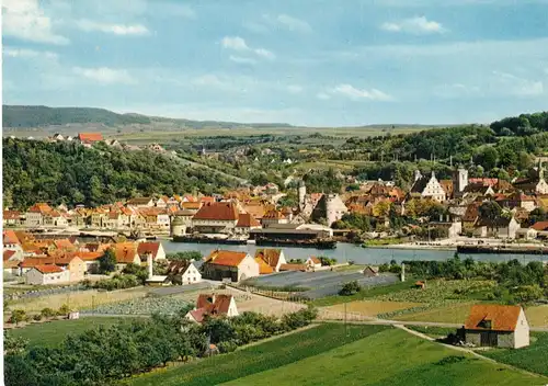 AK, Marktbreit am Main, Teilansicht, um 1970