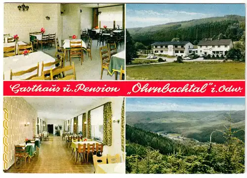 AK, Ohmbachtal i. Odw., Gasthaus und Pension "Zum Ohmbachtal", vier Abb., 1980