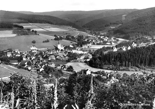 AK, Fleckenberg Sauerland, Gesamtansicht, 1973