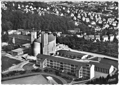 AK, Meschede Sauerl., Benediktinerabtei Königsmünster, Kirche u. Gymnasium, 1964