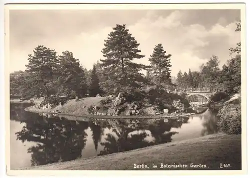 AK, Berlin Dahlem, Partie im Botanischen Garten, 1963