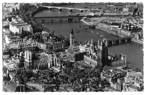 AK, London, Westminster area, aerial view, um 1965