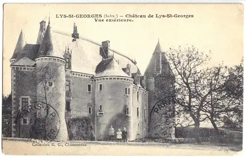 AK, Lys-St-Georges, Chateau de Lys-St-Georges, Schloß, 1911