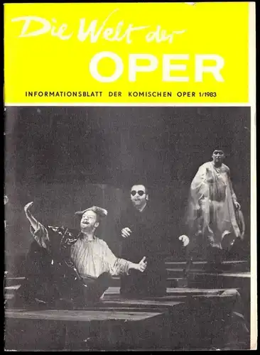 Informationsblatt der Komischen Oper Berlin, 1/1983