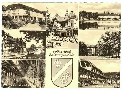 AK, Bad Salzungen Thür., sieben Abb., 1962