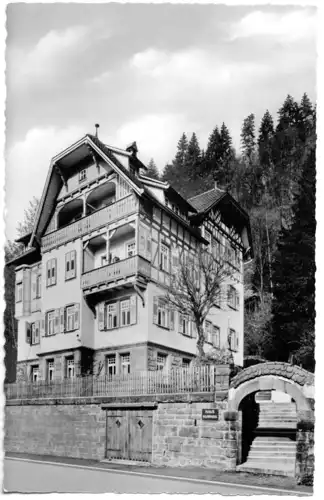 AK, Bad Liebenzell Schwarzwald, Haus Kurpark, 1960