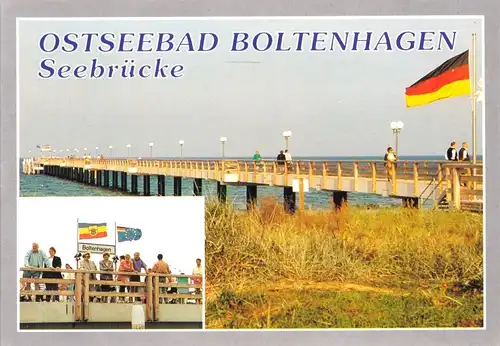 AK, Ostseebad Boltenhagen, Seebrücke, zwei Abb., um 2000