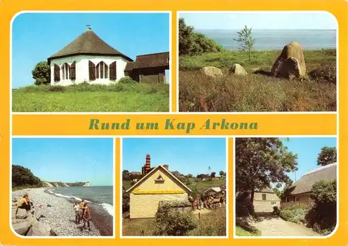 AK, Insel Rügen, Rund um Kap Arkona, fünf Abb., 1985