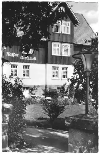 AK, Braunlage Harz, "Kaffee Carlsruh", um 1962