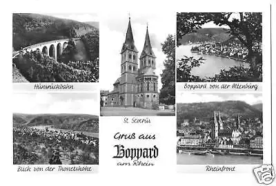 AK, Boppard am Rhein, fünf Abb., ca. 1955