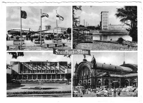 AK, Frankfurt am Main, vier Abb., um 1955