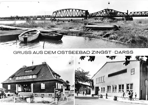 AK, Ostseebad Zingst Darss, drei Abb., 1980