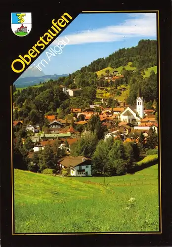 AK, Oberstaufen im Allgäu, Teilansicht, 1989