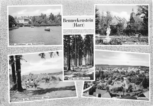 AK, Benneckenstein Harz, fünf Abb.,V.2, gestaltet, 1961