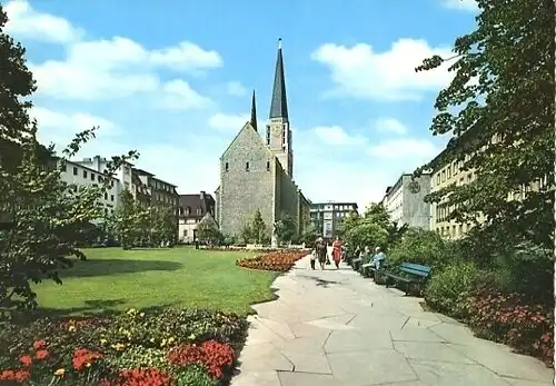 AK, Bielefeld, Partie an der Altstädter Kirche, ca 1966