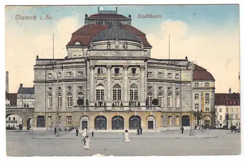 AK, Chemnitz, Stadttheater, 1913