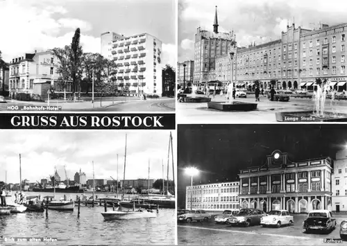 AK, Rostock, vier Abb., 1968