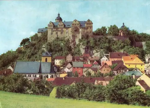AK, Ranis Thür., Teilansicht mit Burg, 1969