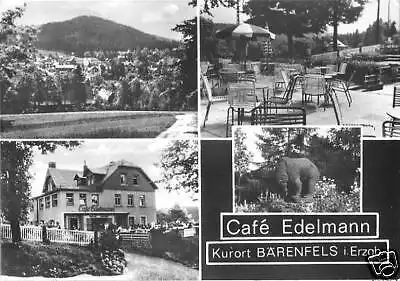 AK, Kurort Bärenfels Erzgeb., Café Edelmann, 1977