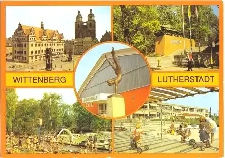 AK, Lutherstadt Wittenberg, 5 Abb., Wohngebiet, 1986