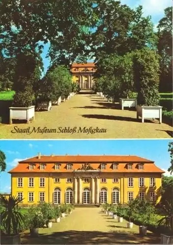 AK, Mosigkau, Staatl. Museum Schloß, 2 Abb., 1975