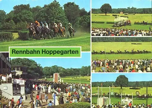 AK, Dahlwitz - Hoppegarten, Rennbahn, 5 Abb., 1984