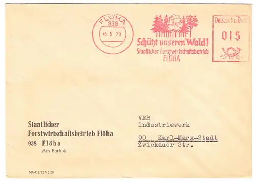 AFS, Staatlicher Forstwirtschaftsbetrieb Flöha, o Flöha, 938, 18.5.73