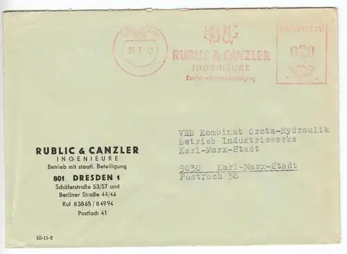 AFS, Rublic & Canzler Ingenieure, o Dresden, 801, 26.3.71