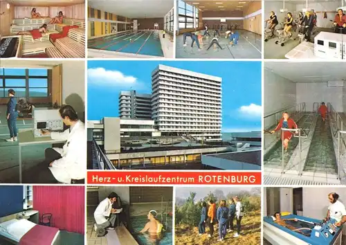 AK, Rotenburg an der Fulda, Herz- und Kreislaufzentrum, 11 Abb., um 1975