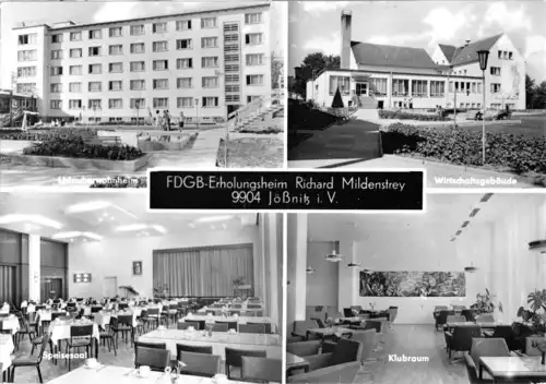 AK, Jößnitz Vogtl., FDGB-Heim "R. Mildenstrey", 1974