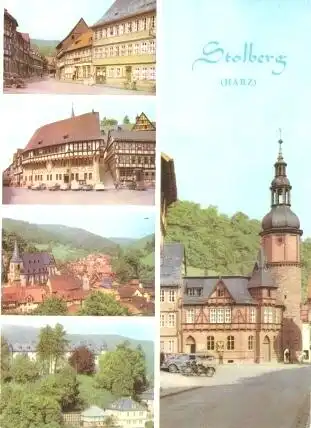 AK, Stolberg Harz, 5 Abb., Teilansichten, 1970