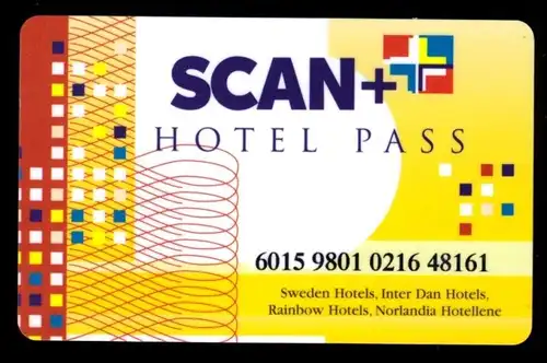 Scan+ Hotel Pass, Schweden, 1999