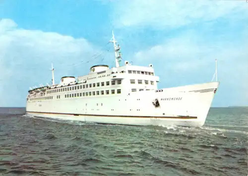 AK, Fährschiff "Warnemünde", 1976