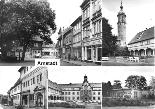 AK, Arnstadt Thür., fünf Abb., 1980