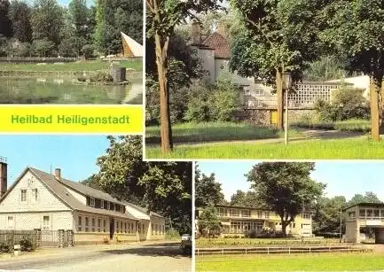 AK, Heilbad Heiligenstadt, 4 Abb u.a. HOG Stadion, 1982
