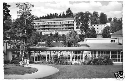 AK, Bad Schwalbach, Partie am Kurhotel, 1963