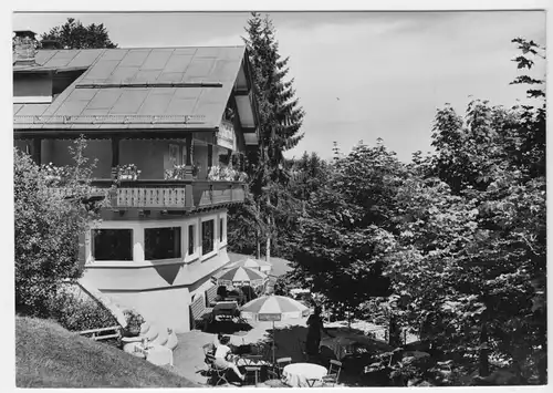 AK, Oberstdorf Allgäu, Café - Restaurant - Pension "Bergkristall", um 1965