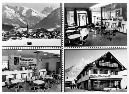 AK, Oberstdorf Allgäu, Italia-Eis-Café, Oststr. 20, vier Abb., um 1967
