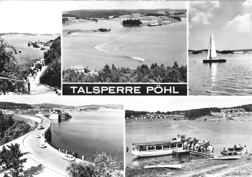 AK, Talsperre Pöhl bei Plauen Vogtl., fünf Abb., 1971