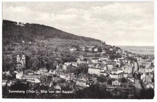 AK, Sonneberg Thür., Teilansicht von der Kappel, 1963