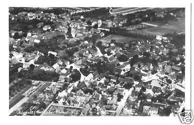 AK, Kürzell Amt Lahr / Baden, Luftbild, ca. 1950