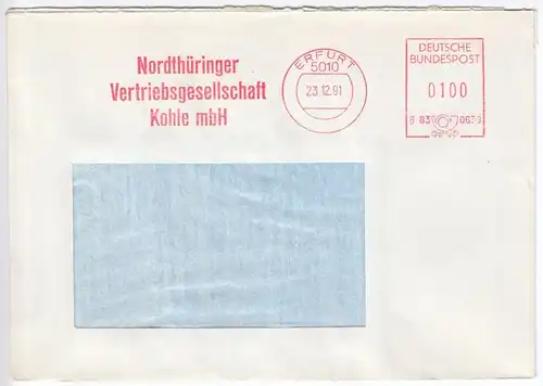 AFS, Nordthüringer Vertriebsgesellschaft Kohle mbH, o Erfurt, 5010, 23.12.91
