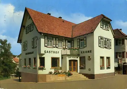 AK, Zavelstein, württ. Schwarzwald, Gasthof "Krone"