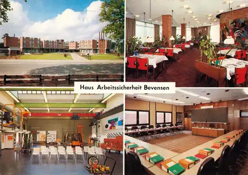 AK, Bad Bevensen, Haus Arbeitssicherheit Bevensen, vier Abb., 1985