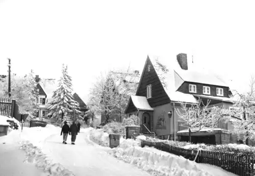 AK, Altenberg Erzgeb., Marienstr., Winteransicht, 1976
